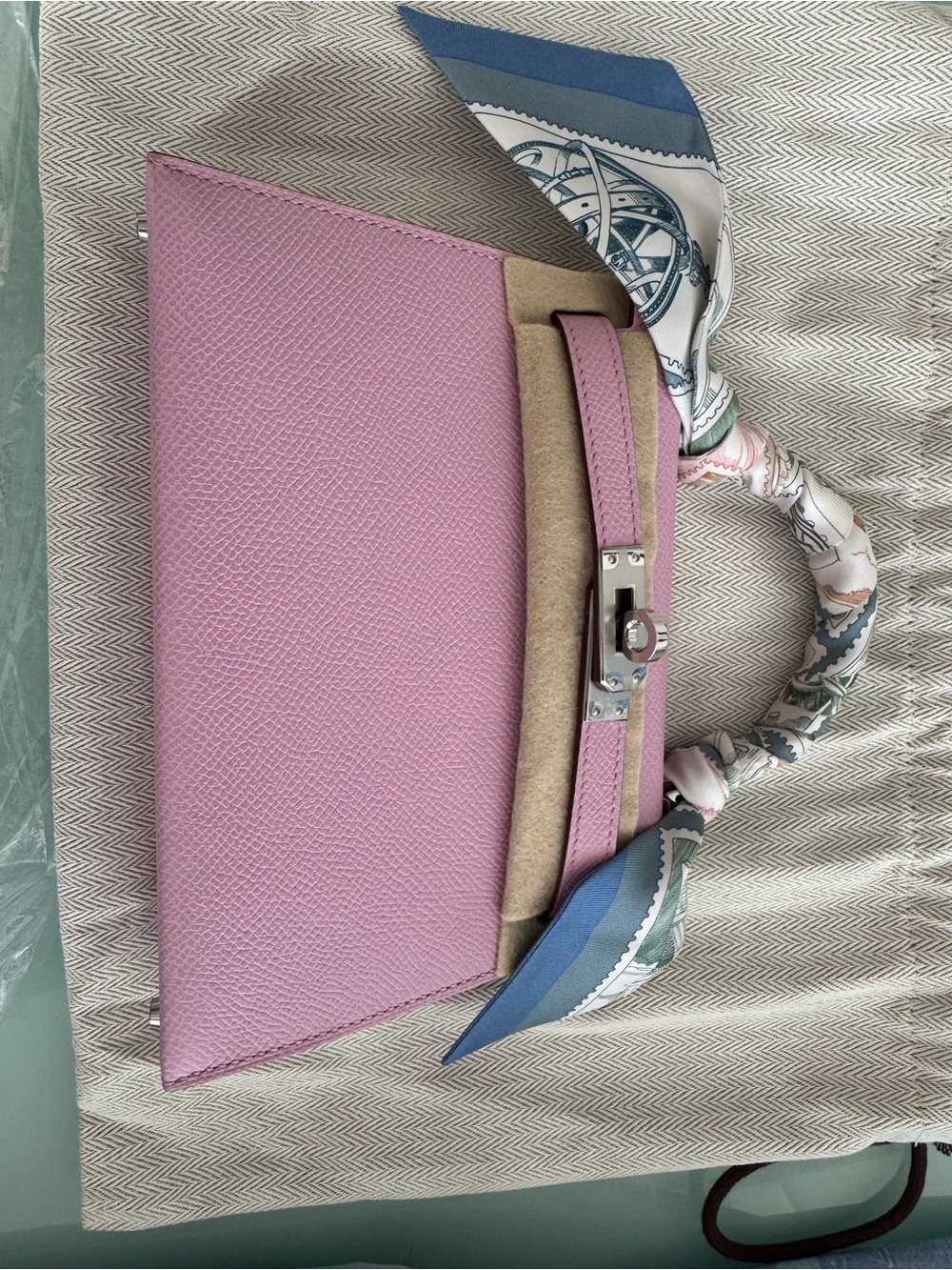 Hermes mini Kelly Pink Top-Handle Bag